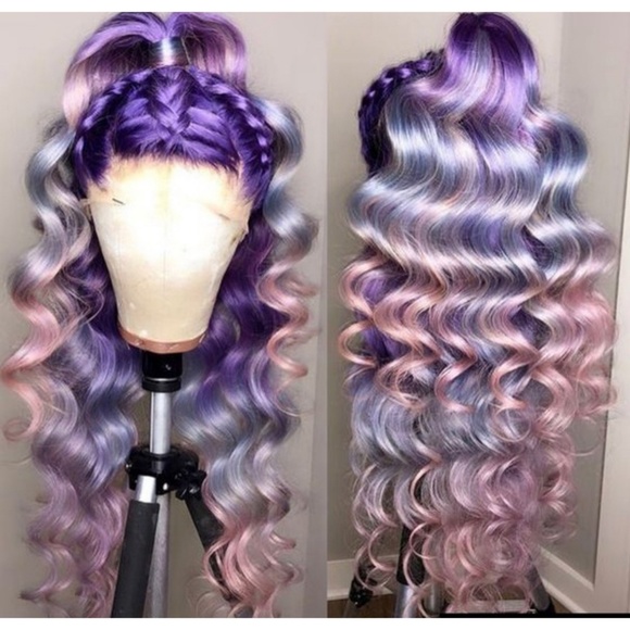 lilac hair piece